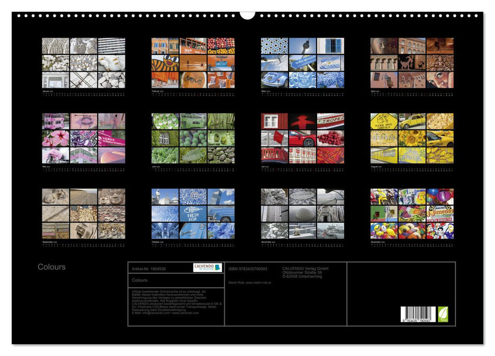 Colours (CALVENDO Wandkalender 2025)