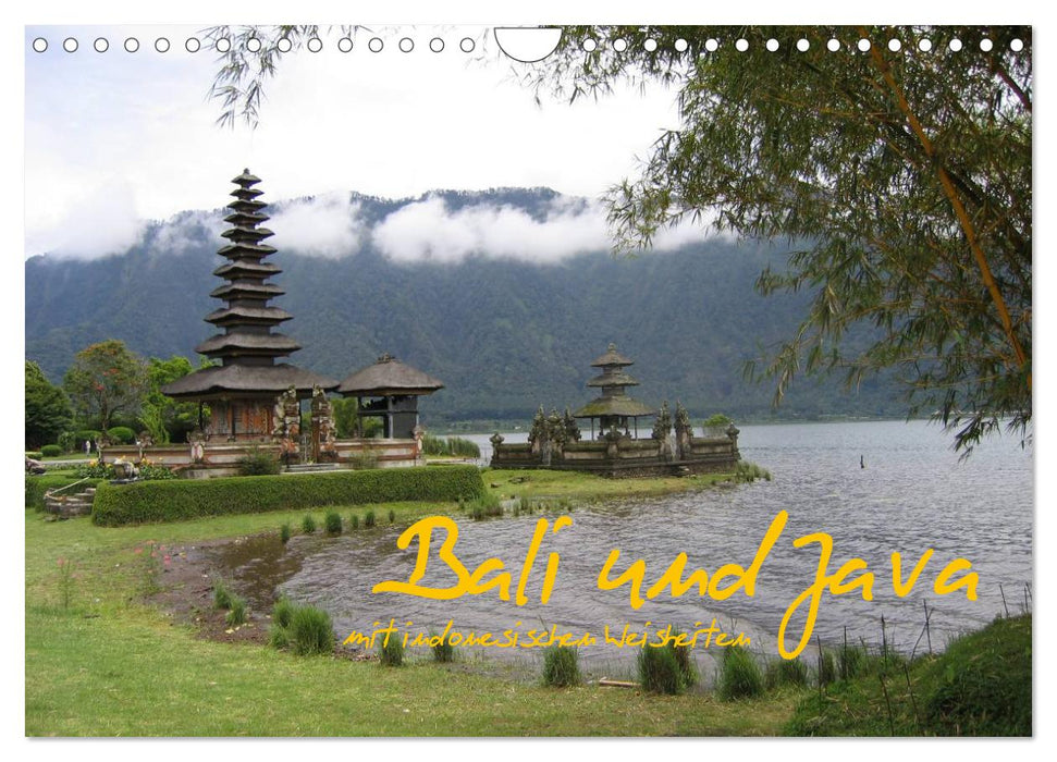 Bali und Java ~ mit indonesischen Weisheiten (CALVENDO Wandkalender 2025)