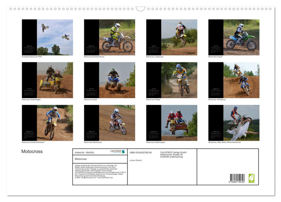 Motocross (CALVENDO Wandkalender 2025)