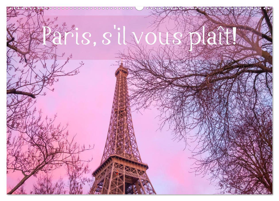 Paris, s'il vous plaît! (CALVENDO Wandkalender 2025)