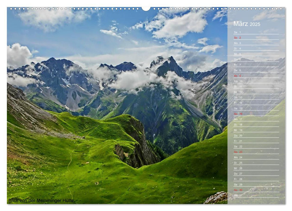 Alpenüberquerung (CALVENDO Premium Wandkalender 2025)