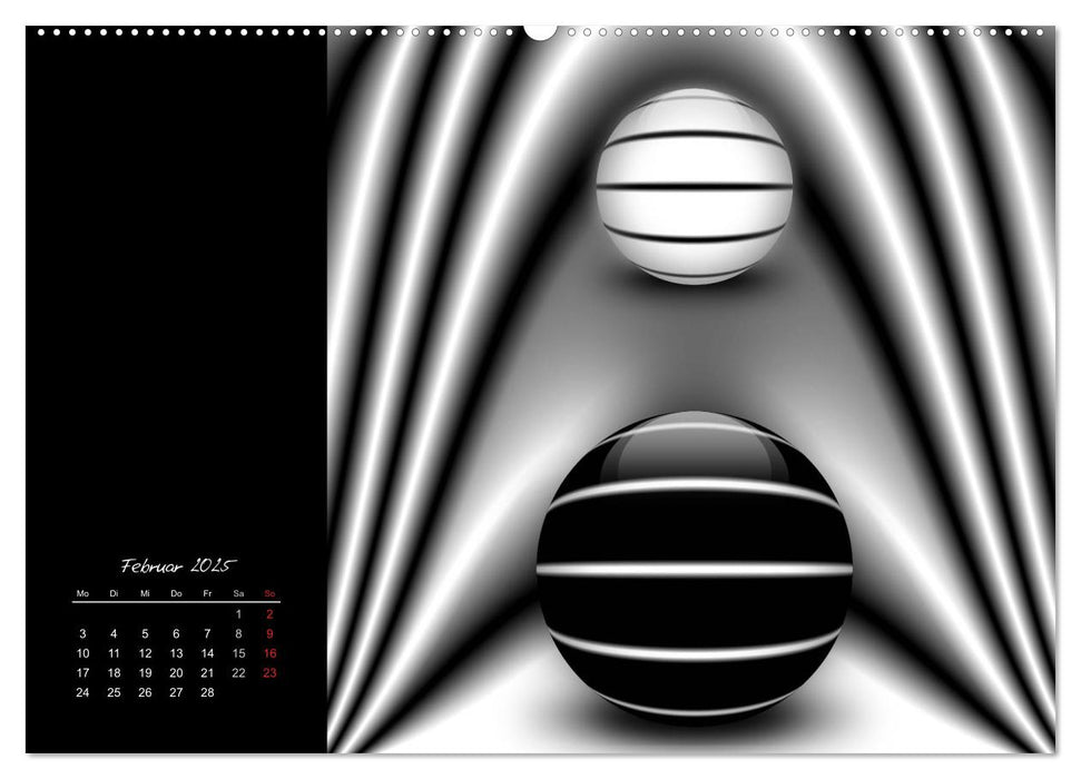 Optische Kunst im Quadrat (CALVENDO Premium Wandkalender 2025)