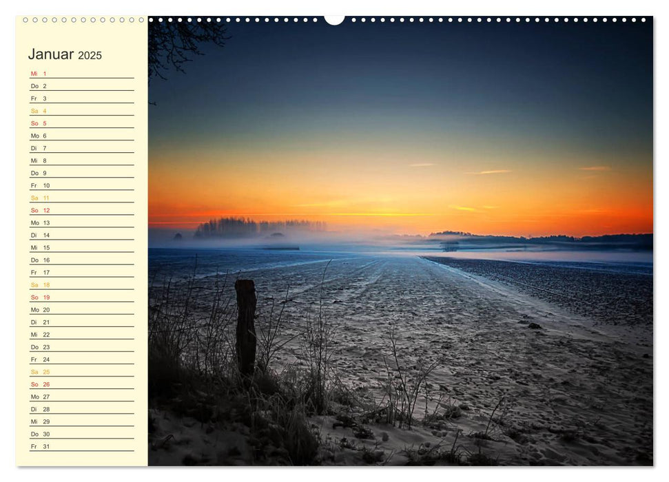 Friesland, verzauberte Landschaft an der Nordsee (CALVENDO Wandkalender 2025)