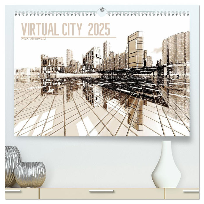 VIRTUAL CITY 2025 CH-Version (CALVENDO Premium Wandkalender 2025)