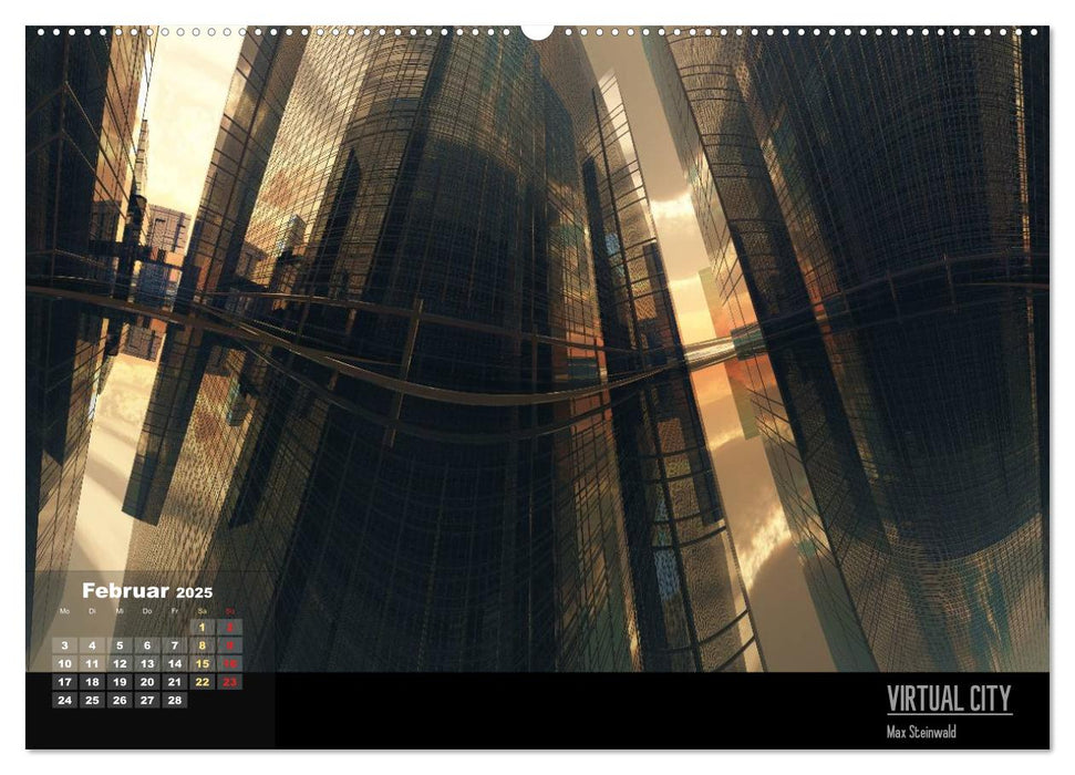 VIRTUAL CITY 2025 CH-Version (CALVENDO Premium Wandkalender 2025)