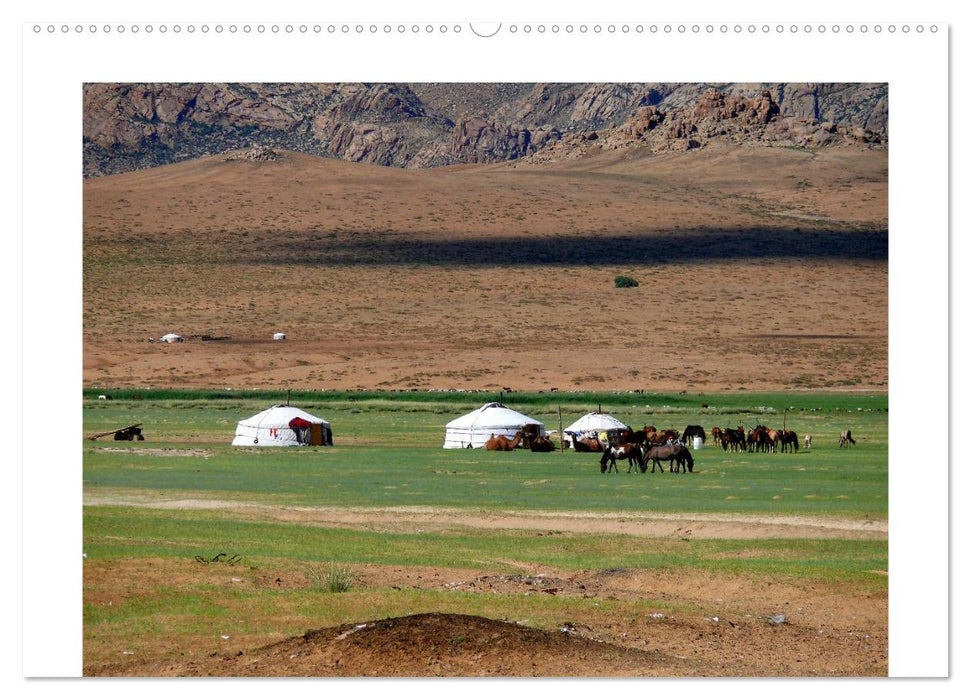 Mongolei - Landschaften und buddhistische Klöster (CALVENDO Premium Wandkalender 2025)