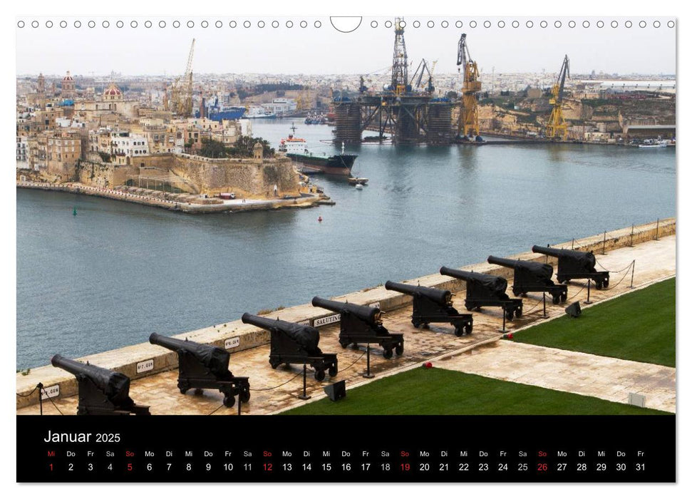 Malta - Inselstaat im Mittelmeer (CALVENDO Wandkalender 2025)