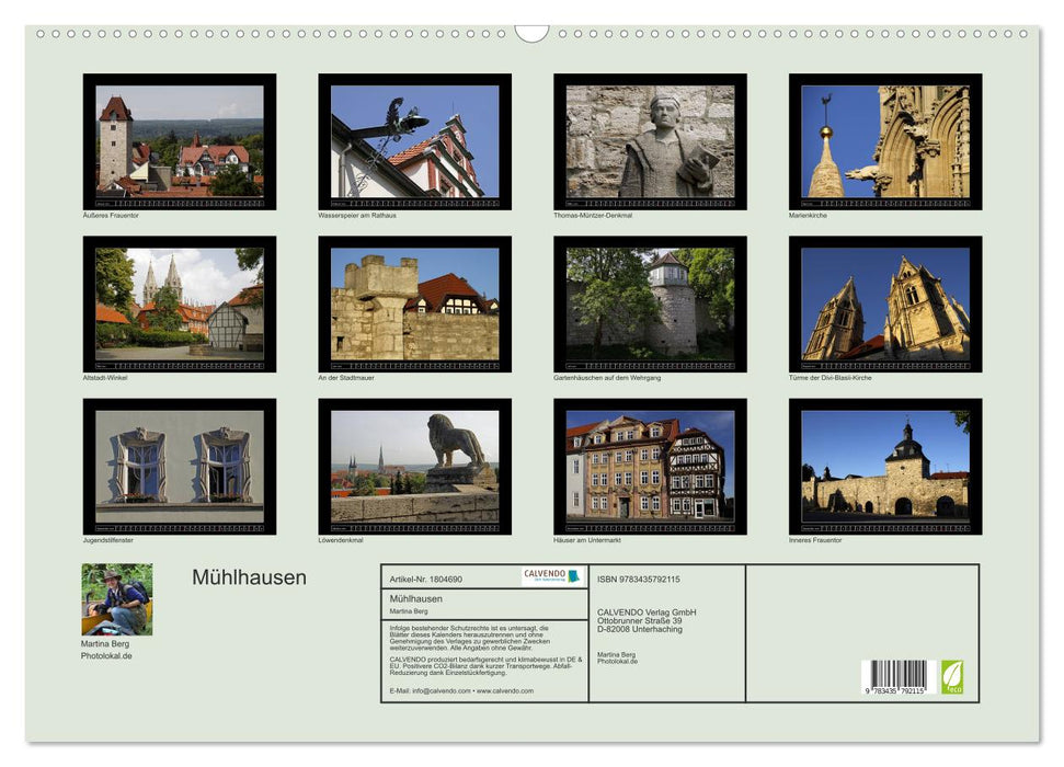 Mühlhausen (CALVENDO Wandkalender 2025)