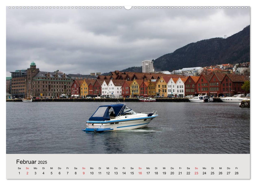 Mit den Hurtigruten unterwegs (CALVENDO Wandkalender 2025)