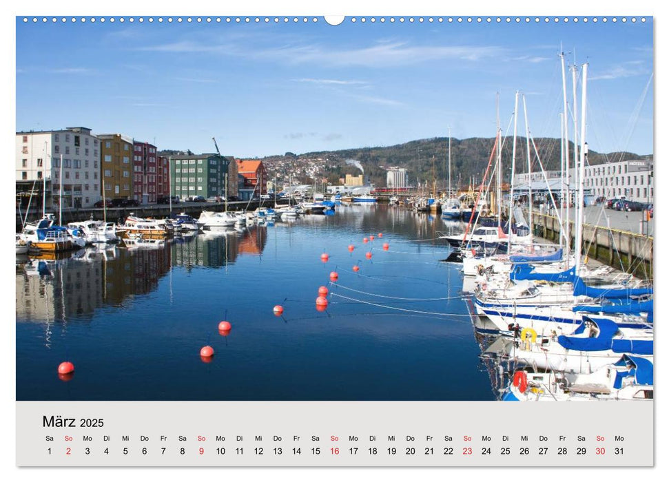 Mit den Hurtigruten unterwegs (CALVENDO Wandkalender 2025)