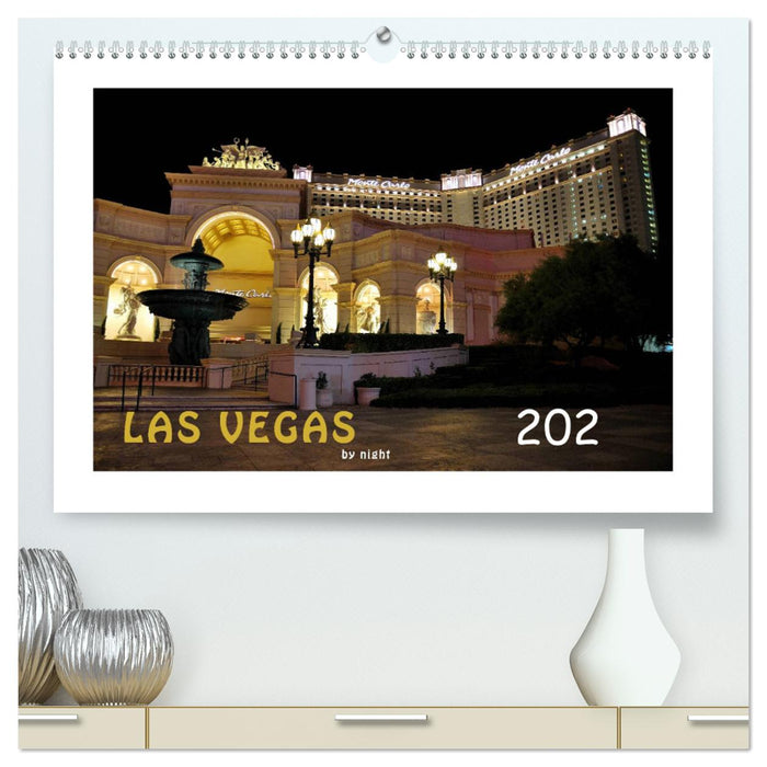 LAS VEGAS - by night (CALVENDO Premium Wandkalender 2025)