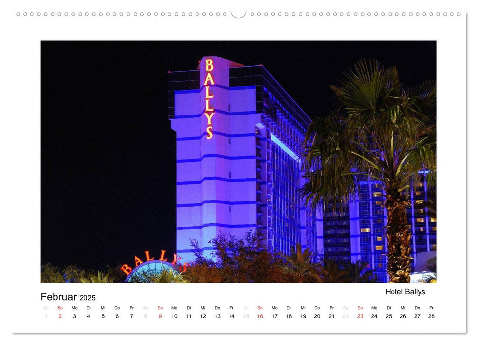 LAS VEGAS - by night (CALVENDO Premium Wandkalender 2025)