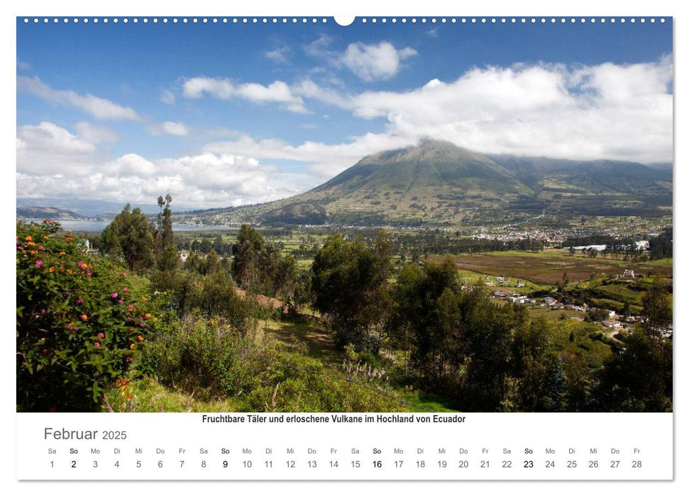 Ecuador - Regenwald und Vulkane (CALVENDO Premium Wandkalender 2025)