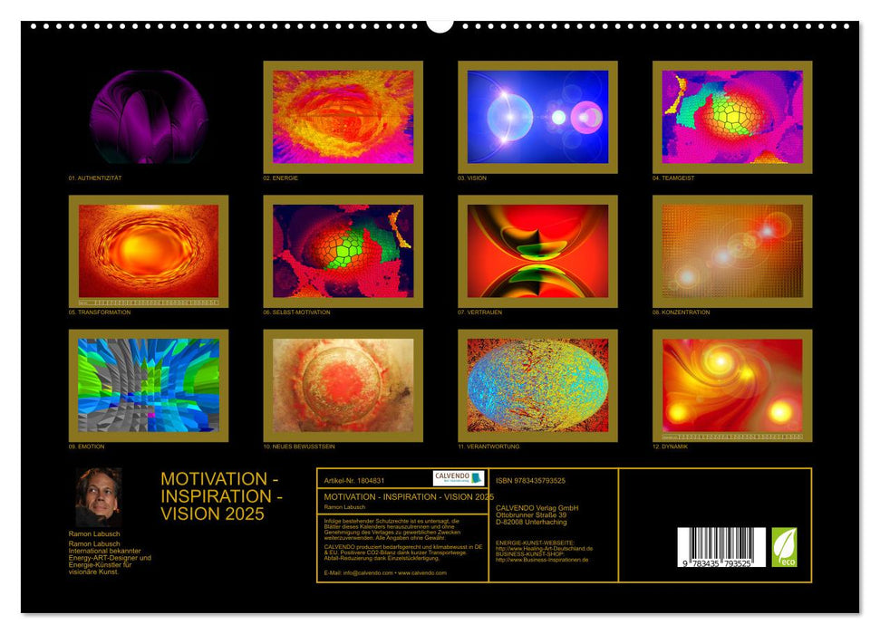 MOTIVATION - INSPIRATION - VISION 2025 (CALVENDO Premium Wandkalender 2025)