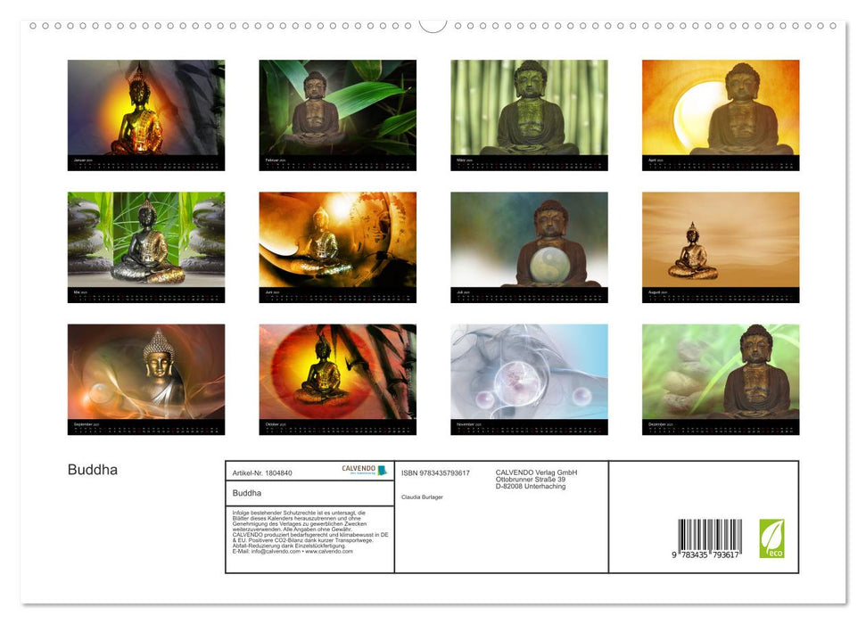 Buddha (CALVENDO Premium Wandkalender 2025)