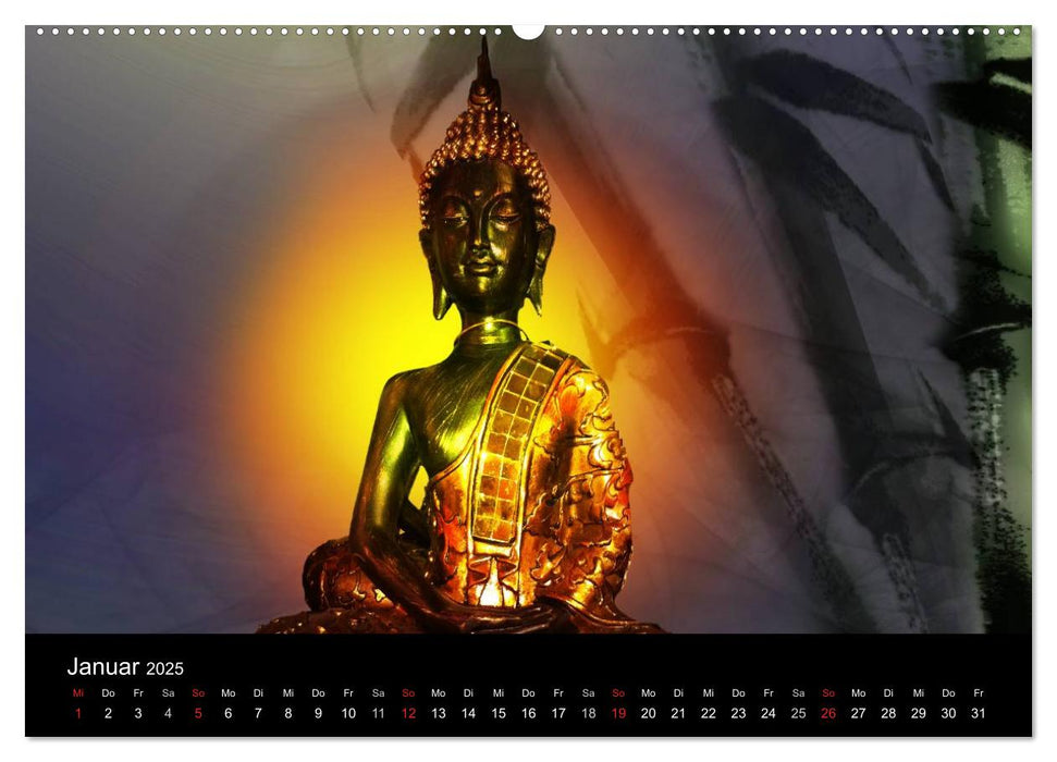 Buddha (CALVENDO Premium Wandkalender 2025)