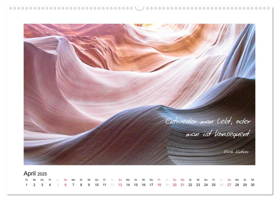 Weisheiten über das Leben (CALVENDO Premium Wandkalender 2025)