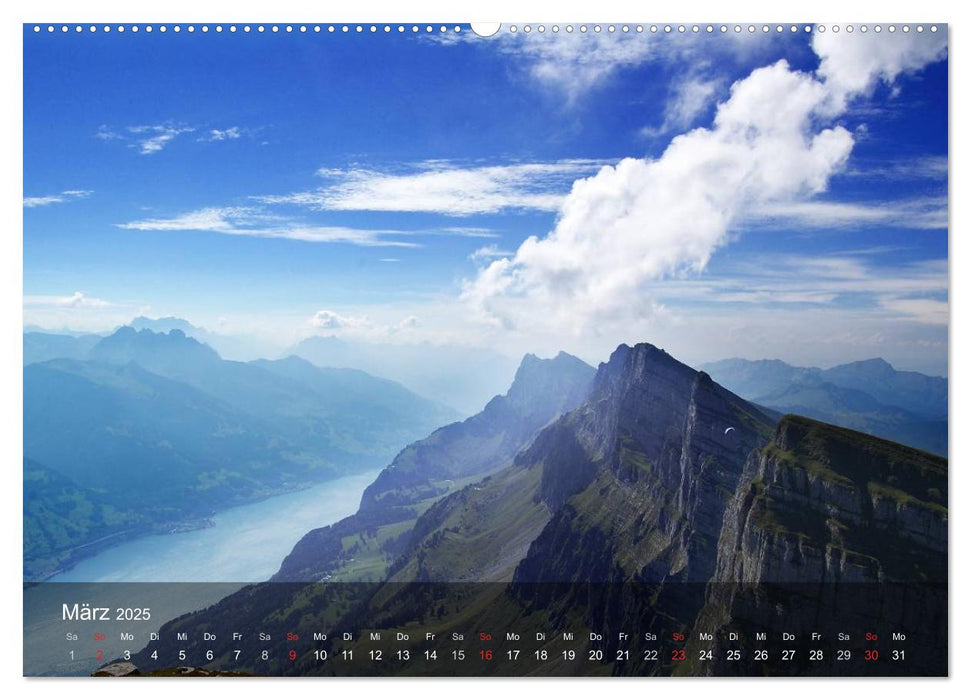 Traumhafte Bergwelten (CALVENDO Premium Wandkalender 2025)