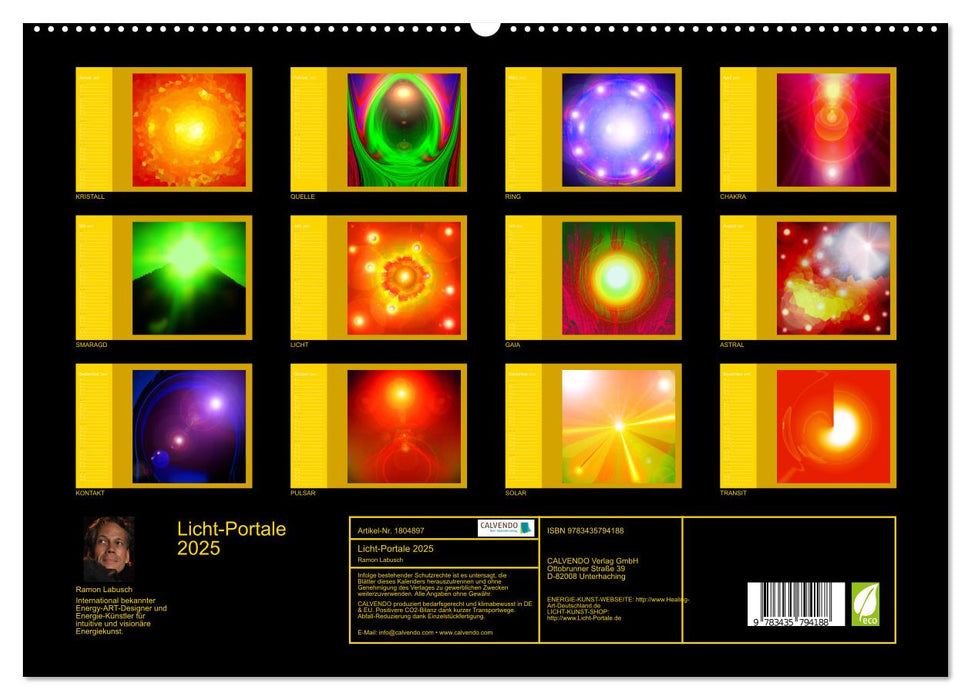 Licht-Portale 2025 (CALVENDO Premium Wandkalender 2025)