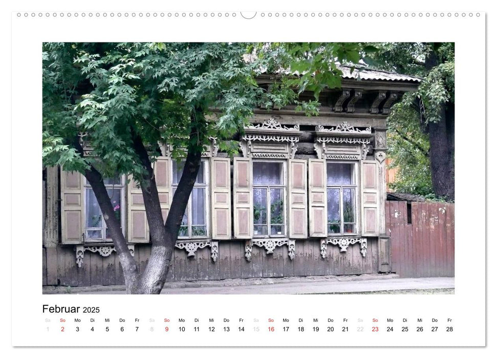 Holzhäuser in Irkutsk (CALVENDO Premium Wandkalender 2025)