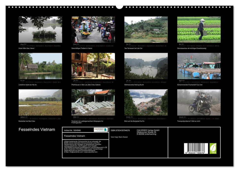 Fesselndes Vietnam (CALVENDO Premium Wandkalender 2025)