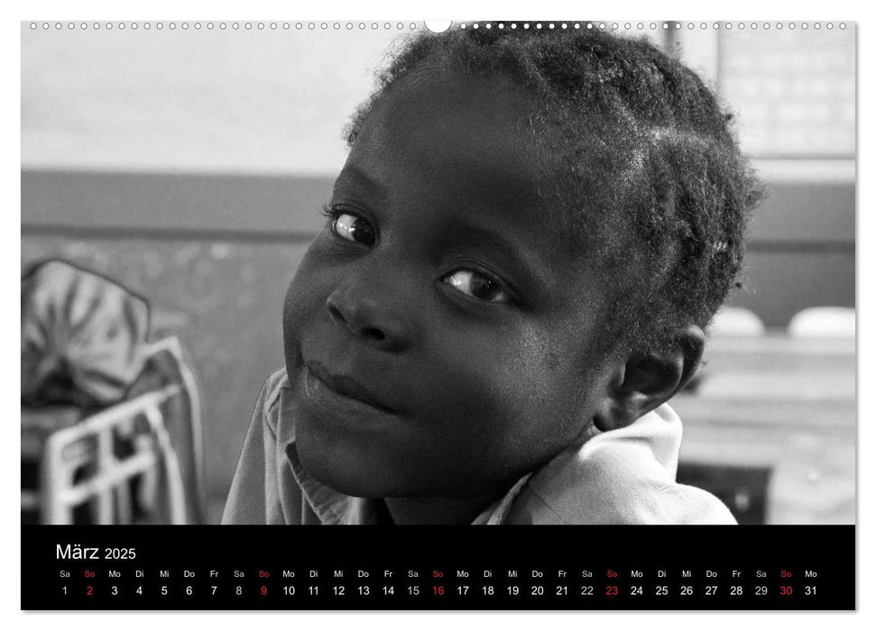 African People black white (CALVENDO Premium Wandkalender 2025)