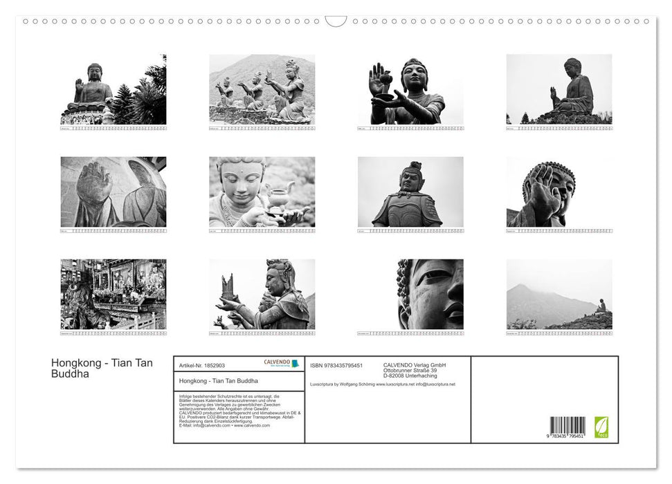 Hongkong - Tian Tan Buddha (CALVENDO Wandkalender 2025)