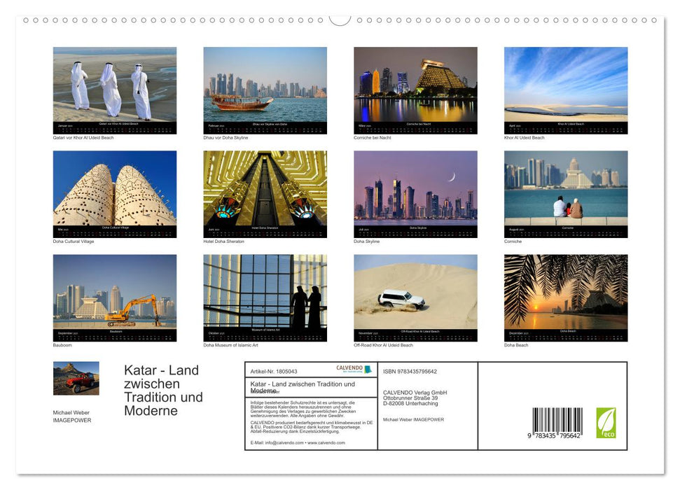 Katar - Land zwischen Tradition und Moderne (CALVENDO Premium Wandkalender 2025)