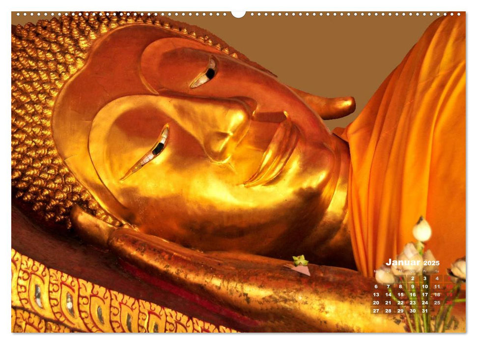 Thailands Buddhas (CALVENDO Premium Wandkalender 2025)