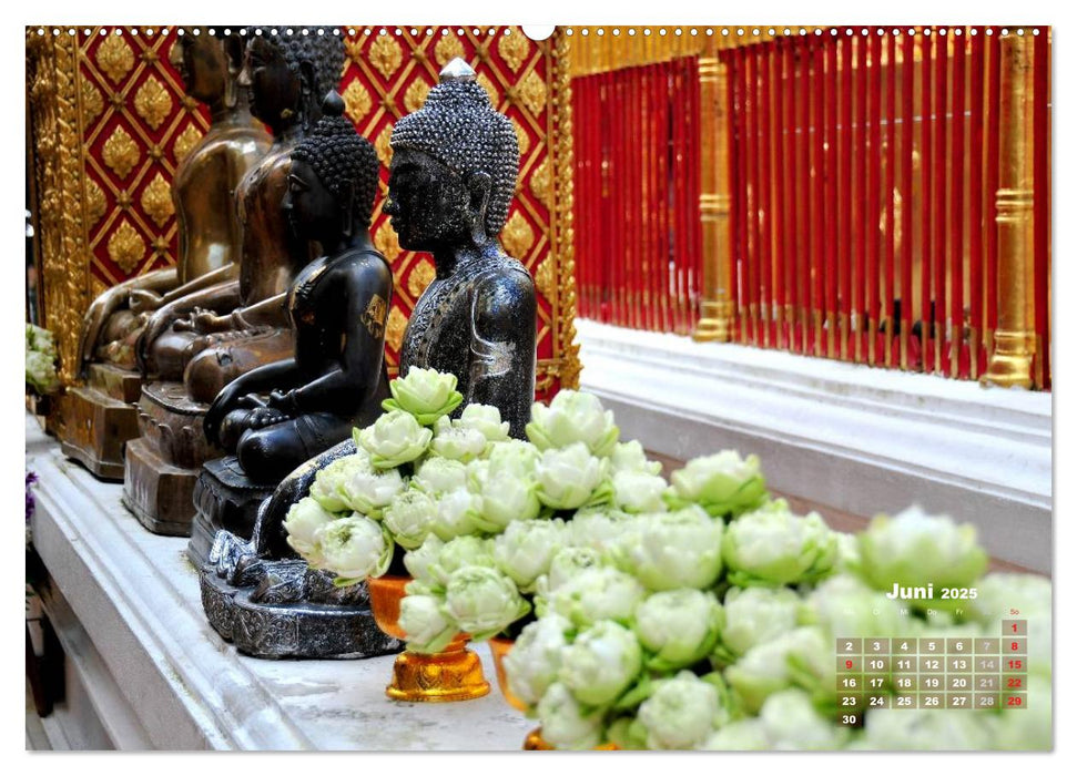 Thailands Buddhas (CALVENDO Premium Wandkalender 2025)