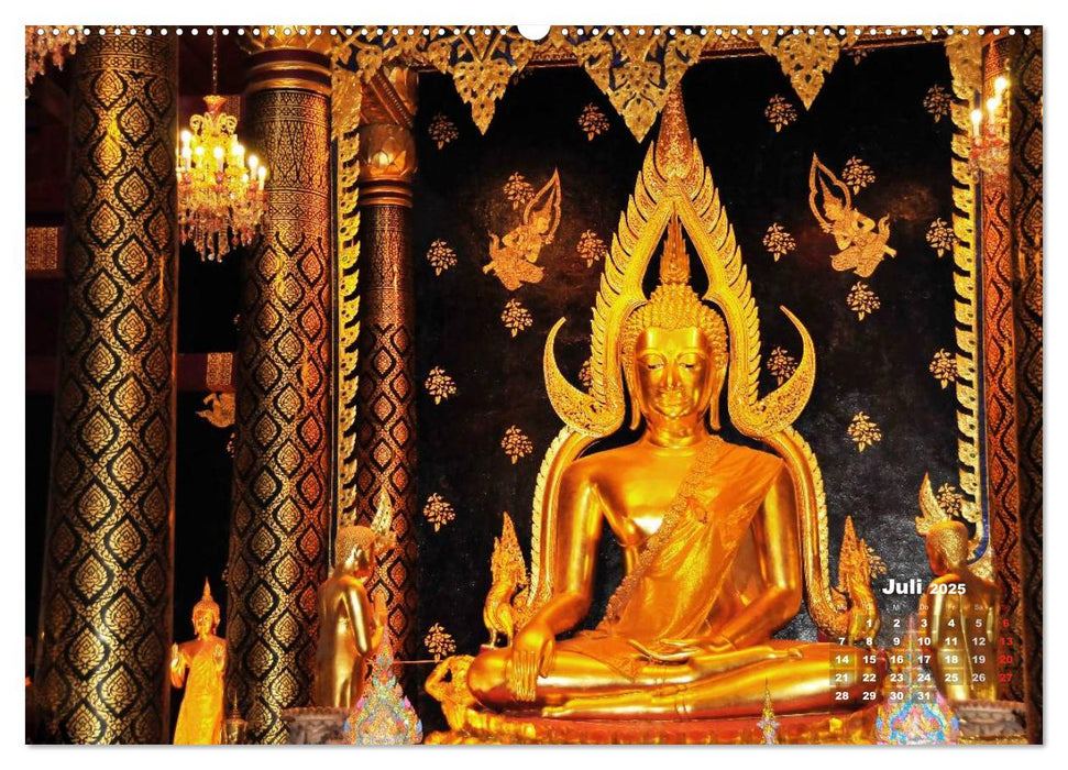 Thailands Buddhas (CALVENDO Premium Wandkalender 2025)