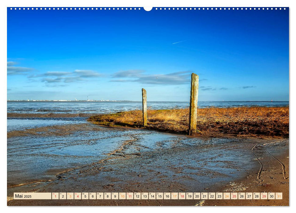 Friesland - Watt und Nordsee (CALVENDO Wandkalender 2025)