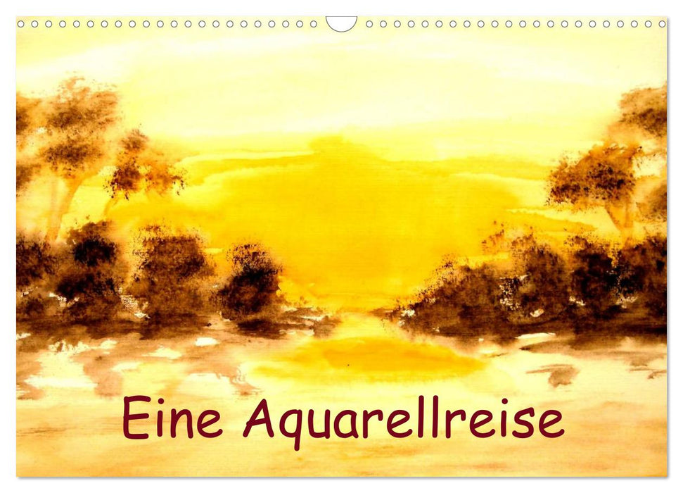 Eine Aquarellreise (CALVENDO Wandkalender 2025)