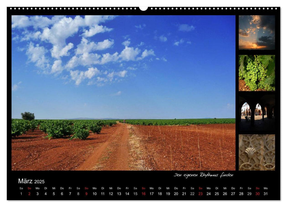 Via de la Plata - auf dem Jakobsweg von Sevilla nach Santiago (CALVENDO Premium Wandkalender 2025)