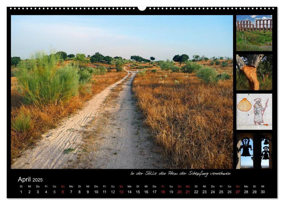 Via de la Plata - auf dem Jakobsweg von Sevilla nach Santiago (CALVENDO Premium Wandkalender 2025)