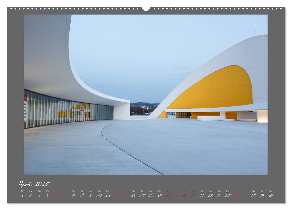 Moderne Architektur - Oscar Niemeyer Kulturzentrum (CALVENDO Wandkalender 2025)