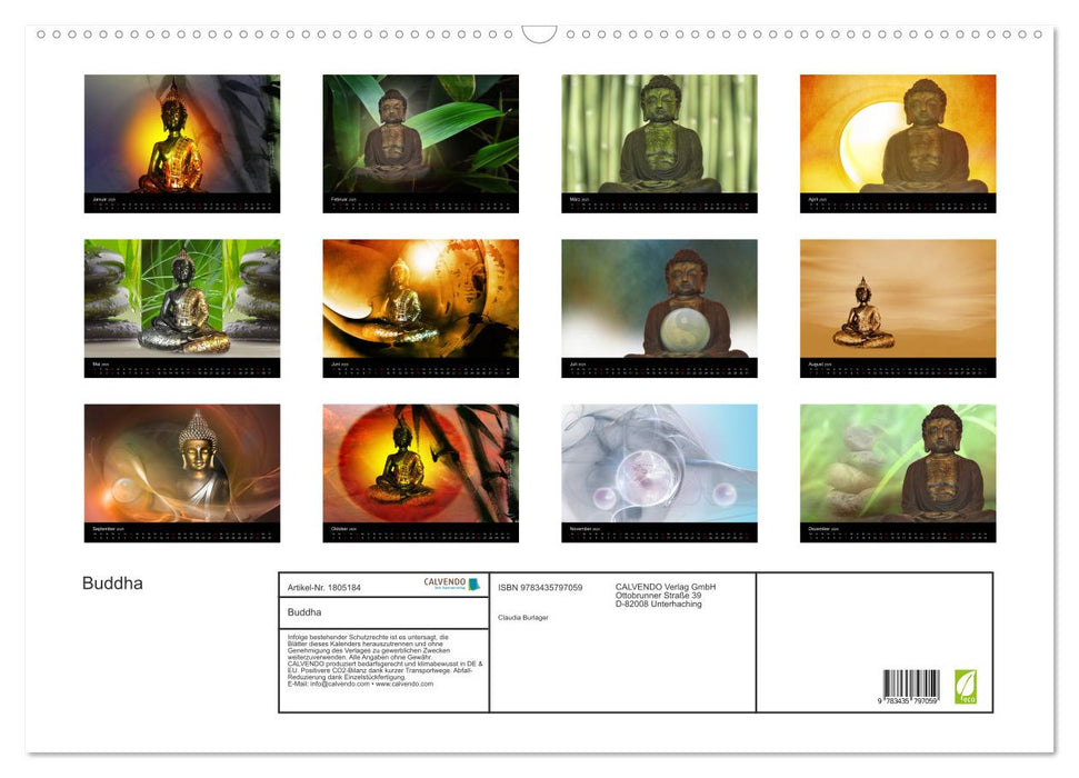 Buddha (CALVENDO Wandkalender 2025)