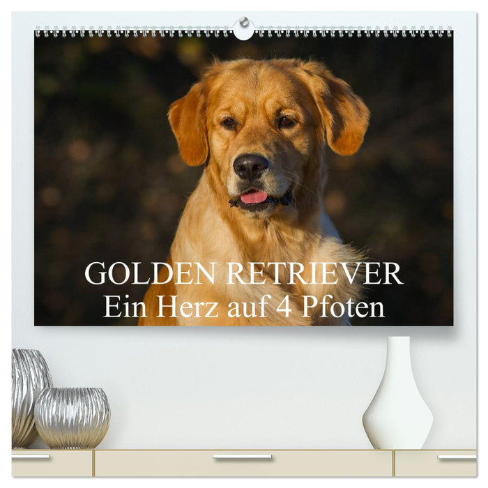 Golden Retriever - Ein Herz auf 4 Pfoten (CALVENDO Premium Wandkalender 2025)