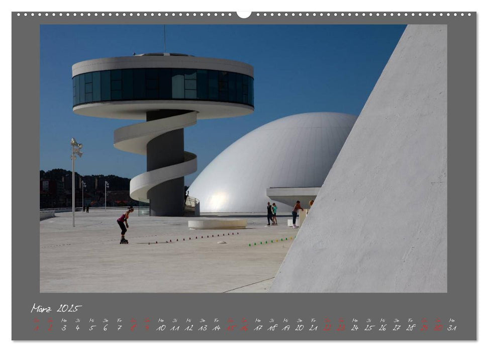 Moderne Architektur - Oscar Niemeyer Kulturzentrum (CALVENDO Premium Wandkalender 2025)