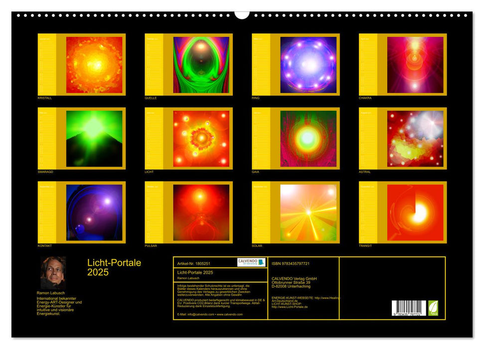 Licht-Portale 2025 (CALVENDO Wandkalender 2025)