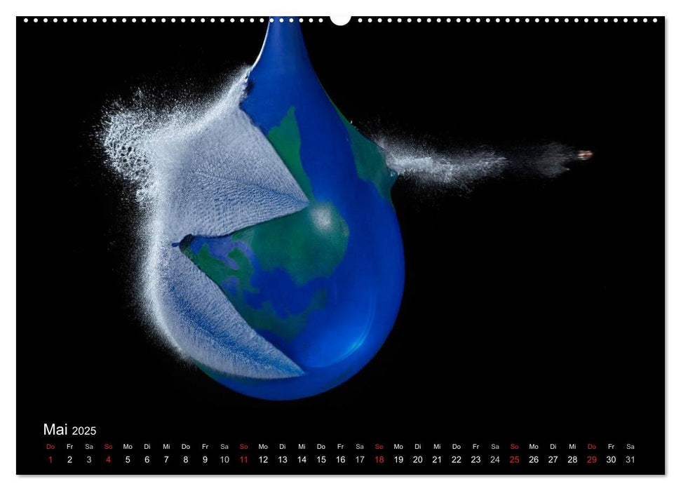 Ballistik Highspeed Fotos (CALVENDO Wandkalender 2025)