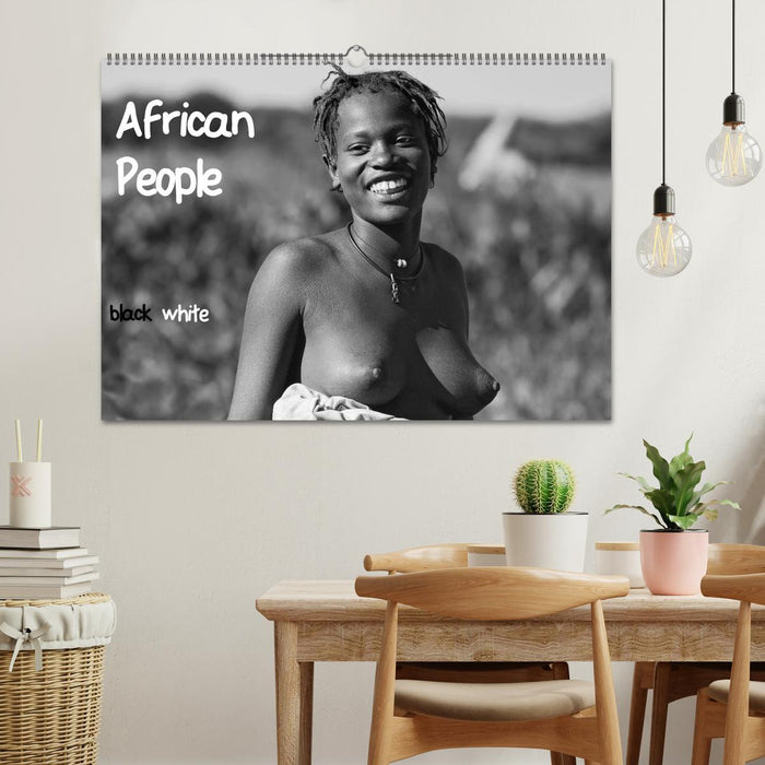 African People black white (CALVENDO Wandkalender 2025)