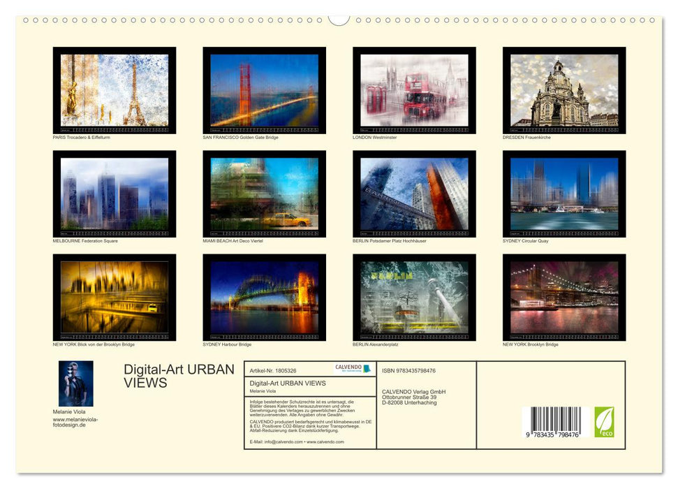 Digital-Art URBAN VIEWS (CALVENDO Premium Wandkalender 2025)