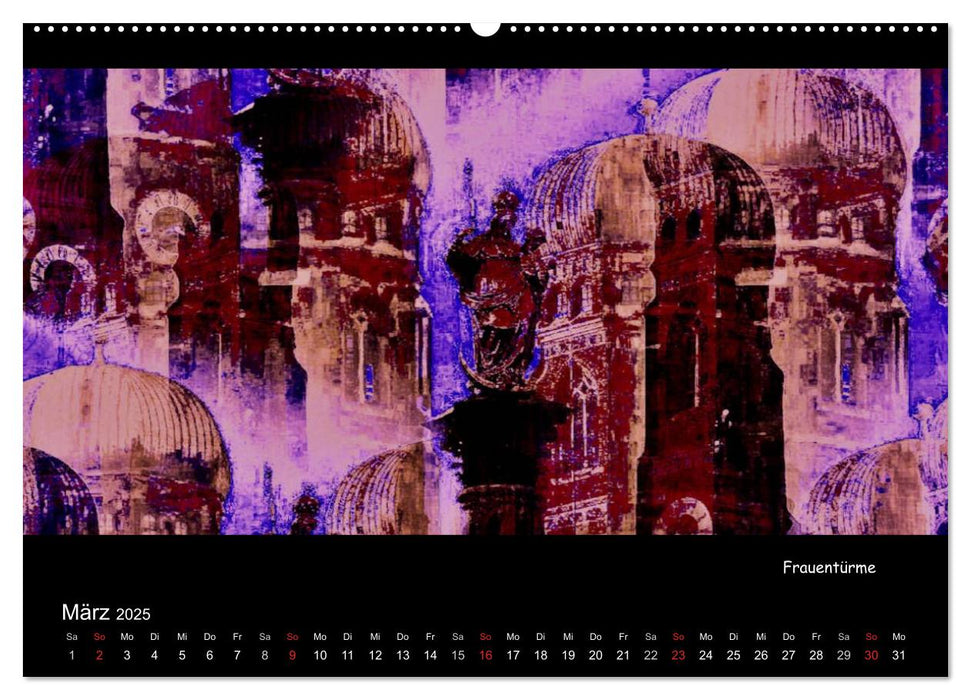 München digital (CALVENDO Premium Wandkalender 2025)