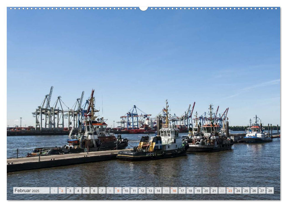 Hamburger Hafen (CALVENDO Premium Wandkalender 2025)