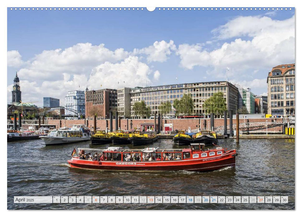 Hamburger Hafen (CALVENDO Premium Wandkalender 2025)