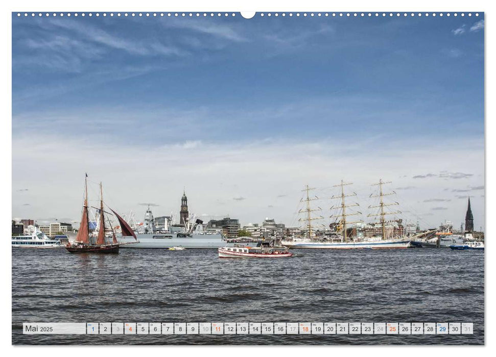 Hamburger Hafen (CALVENDO Premium Wandkalender 2025)