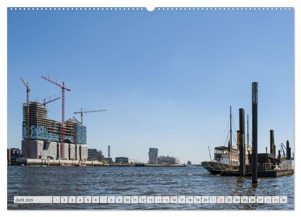 Hamburger Hafen (CALVENDO Premium Wandkalender 2025)