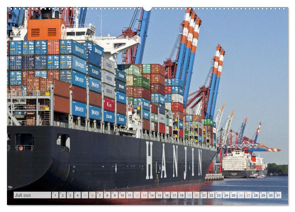 Hamburger Hafen (CALVENDO Premium Wandkalender 2025)