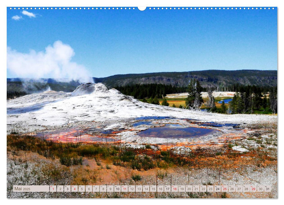 Der Yellowstone Nationalpark (CALVENDO Premium Wandkalender 2025)